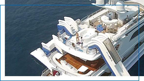 Inflatable superyacht jump platform Leap of Faith