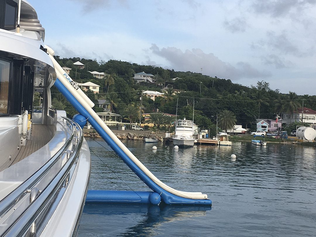 Self Lifting Yacht Slides