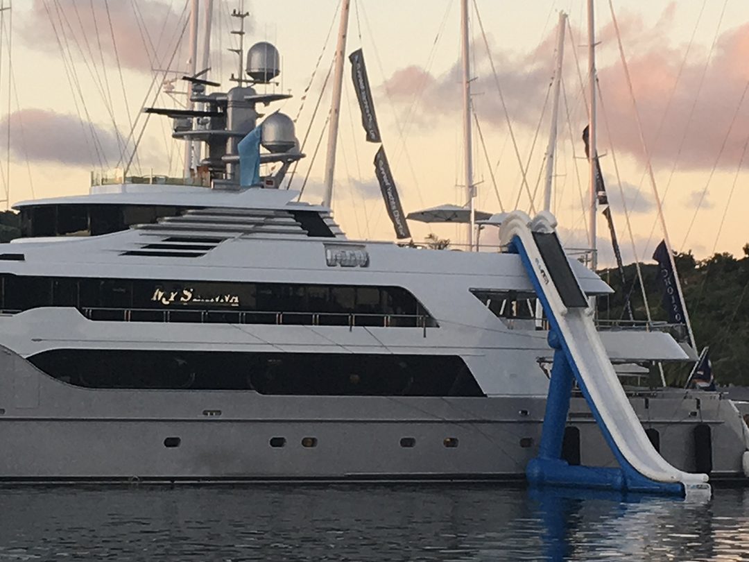 Self Lifting Yacht Slides