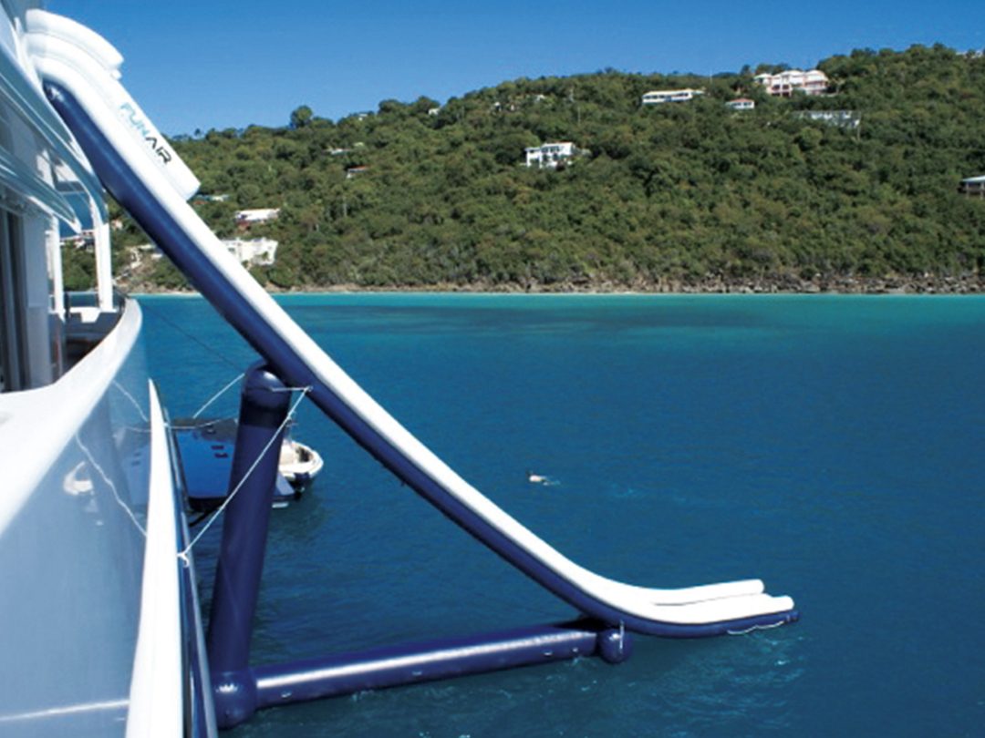 Self Lifting Yacht Slides