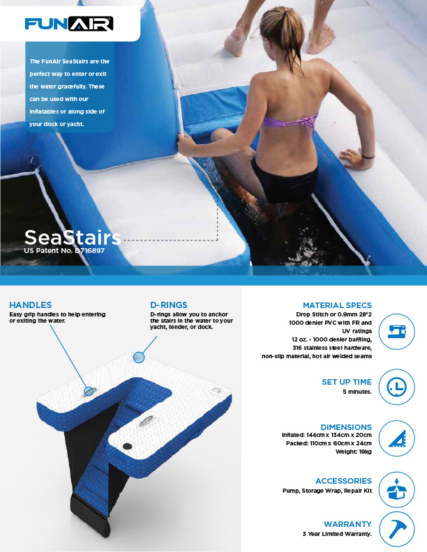 FunAir SeaStairs specification sheet