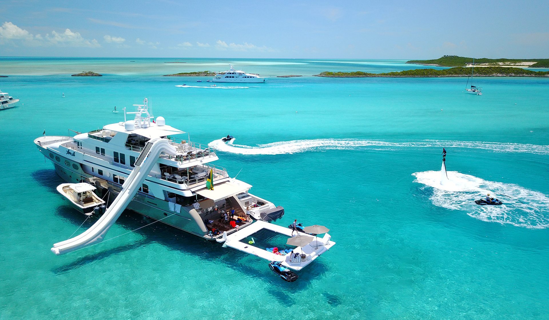 Beach Club Sea Pool, Yacht Slide and Superyacht Wave Chairs on MY Loon
