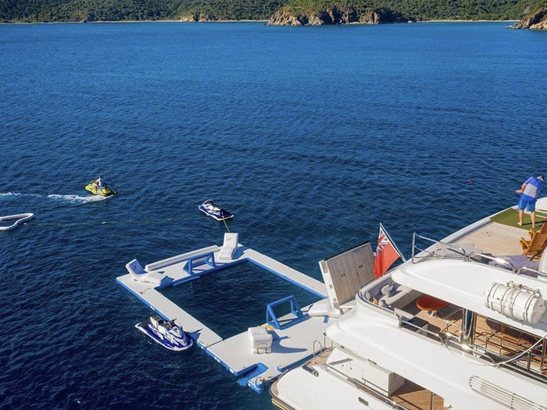 Sea Pool on Motor Yacht Milestone