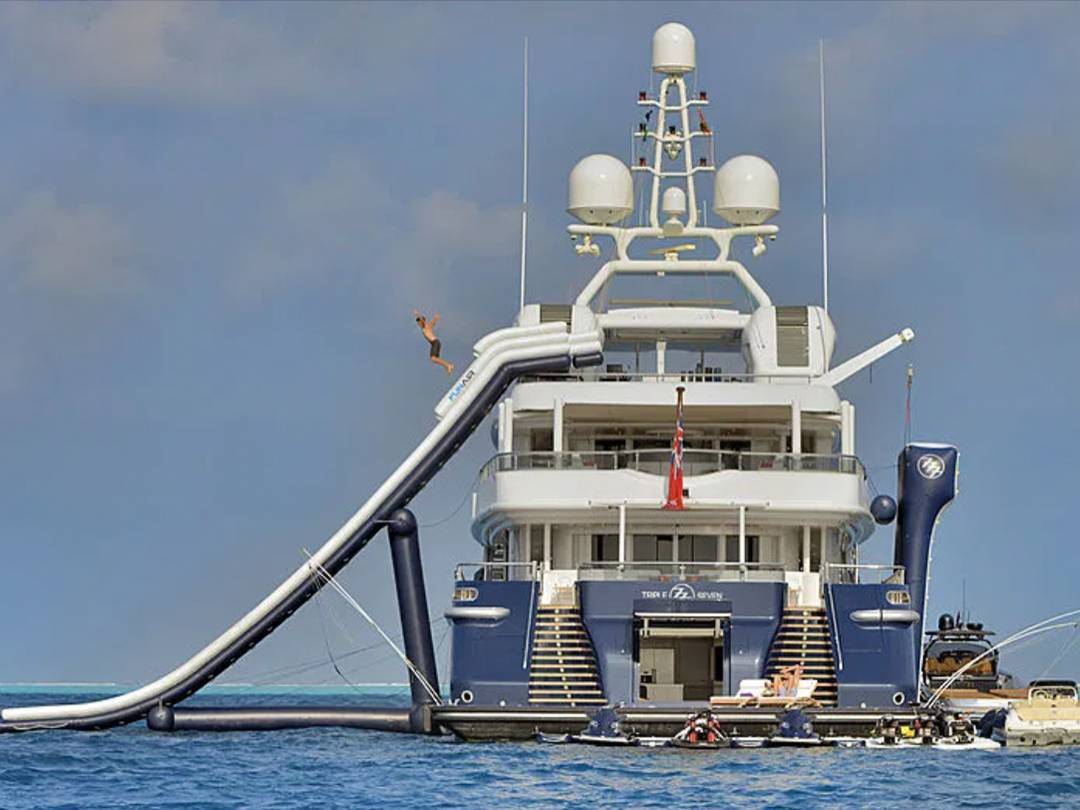 Custom Climbing Wall on Motor Yacht Triple 7