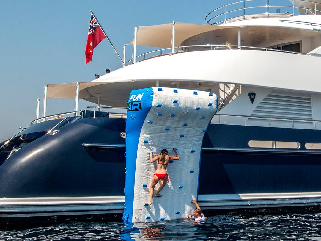 QuickShip Climbing Wall on Motor Yacht Sirocco