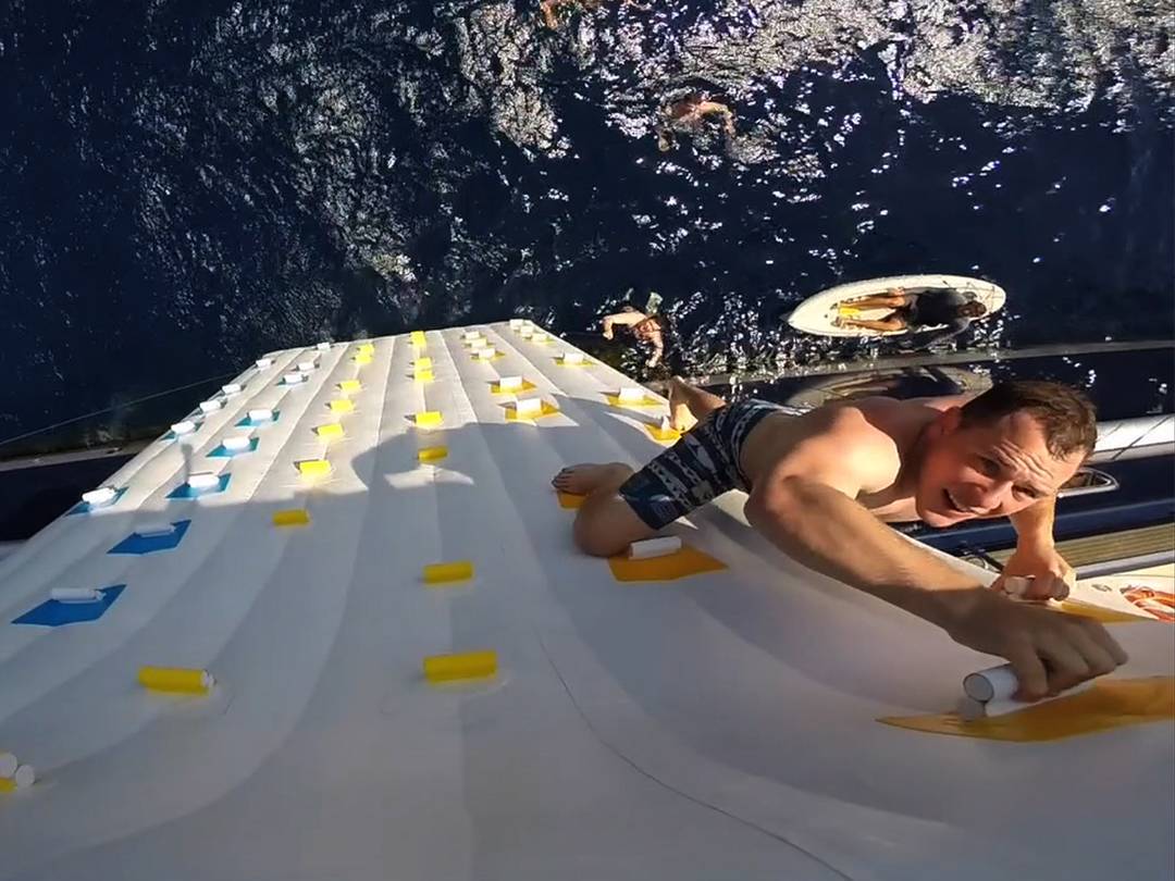 Water Entry Climbing Wall