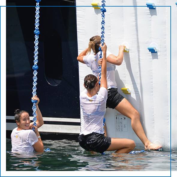 Superyacht Inflatables Water Entry Climbing Wall