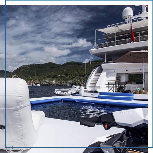 Superyacht Inflatables FunSize Beach Club Sea Pool