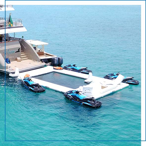 Superyacht Inflatables Beach Club Sea Pool