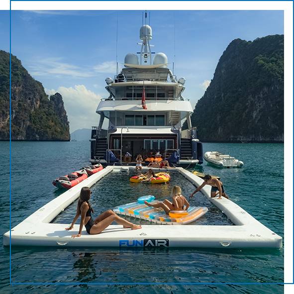Superyacht Inflatables Beach Club Sea Pool