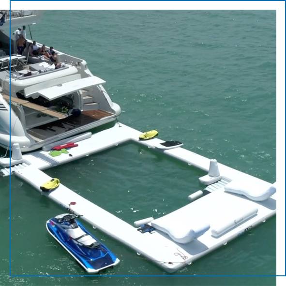 Superyacht Inflatables Beach Club Sea Pool