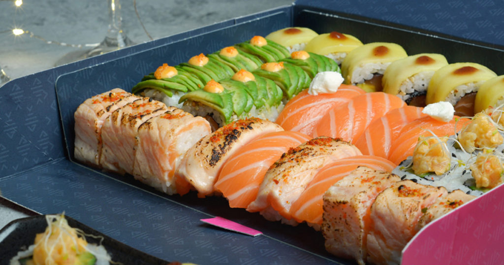 Selection of Sushi from Planet Sushi Restaurant in Monaco