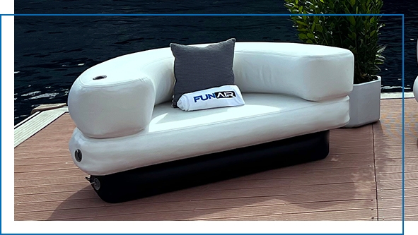 The exceptionally designed FunAir inflatable Club Chair