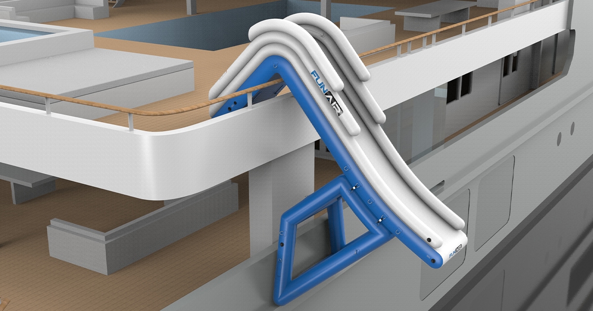 Yacht Toys for Thrillseekers Meet FunAir’s Flume and Leap of Faith