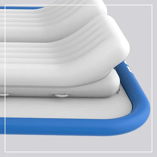 The tubing surrounding a FunAir Floating Island