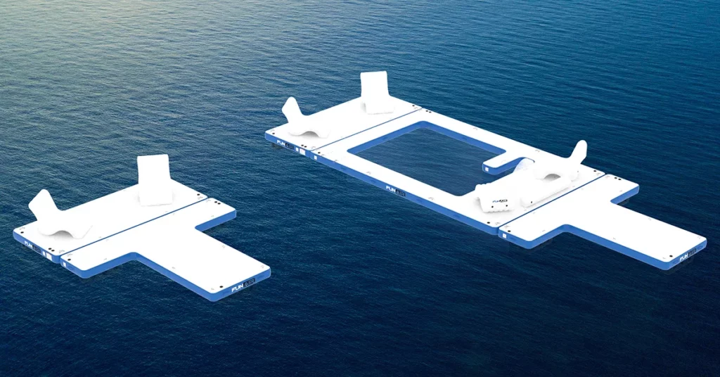 FunFlex Beach Club Sea Pool, Swim Platform Extension, T Dock