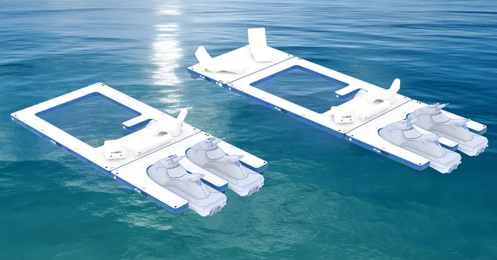 FunFlex Beach Club Sea Pool, Wave Loungers, Jet Ski Dock