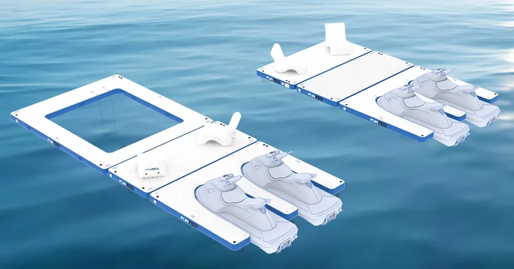 FunFlex Sea Pool Jet Ski Dock, Swim Platform Extension, Dock