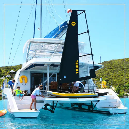 The Tiwal Dinghy is compact & easy to store