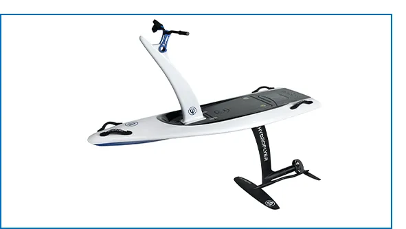 The patented design of the Hydroflyer personal watercraft