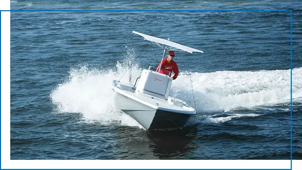 TUUCI Shade Blade on a charter superyacht tender
