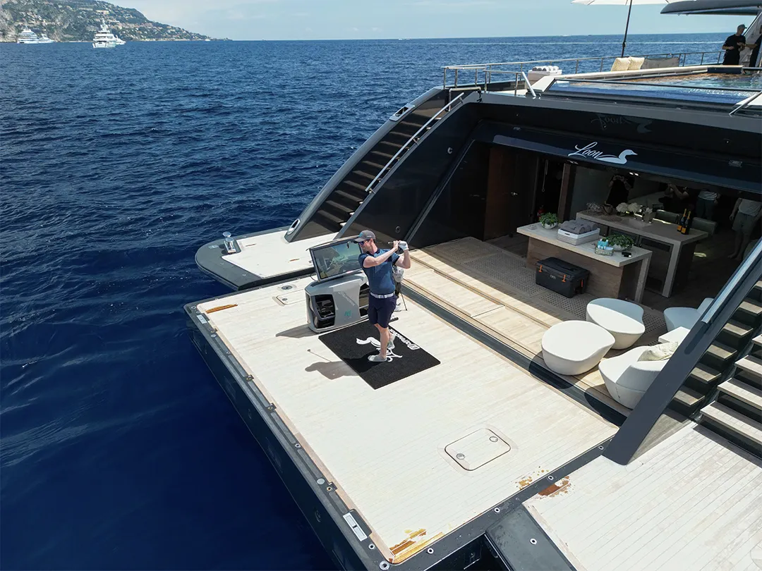 superyacht charter guest using the Off the Deck SeaDrive CX