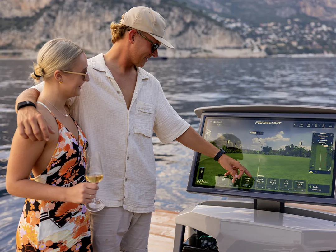 superyacht guests trying the different game modes on the SeaDriveCX