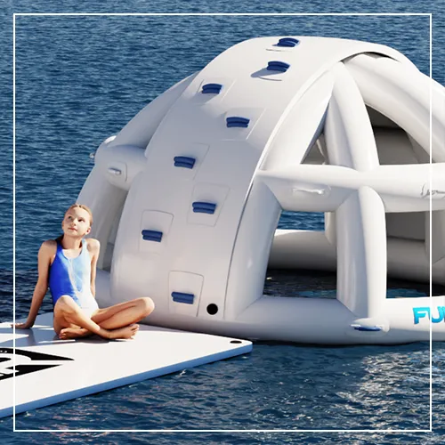 The FunAir Splash Dome is the ideal size for adults and kids