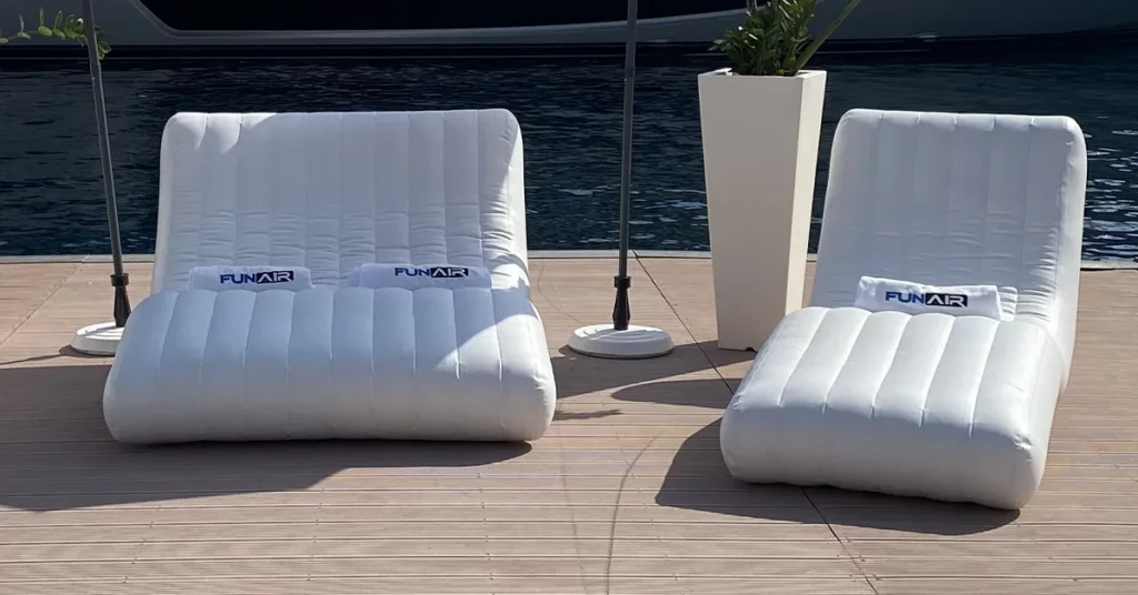 FunAir double and single wave loungers