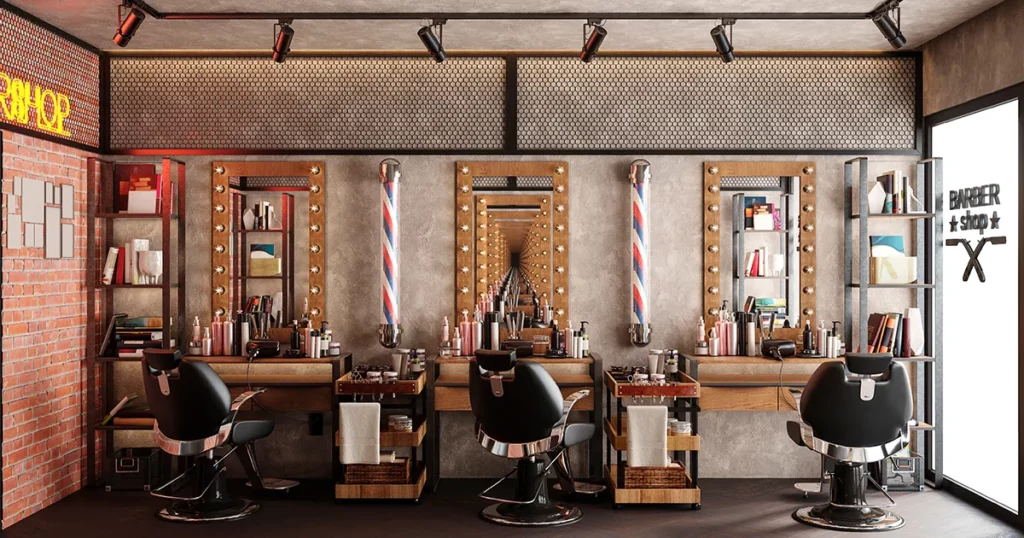 A barber shop in Miami for yacht crew to visit during PBIBS