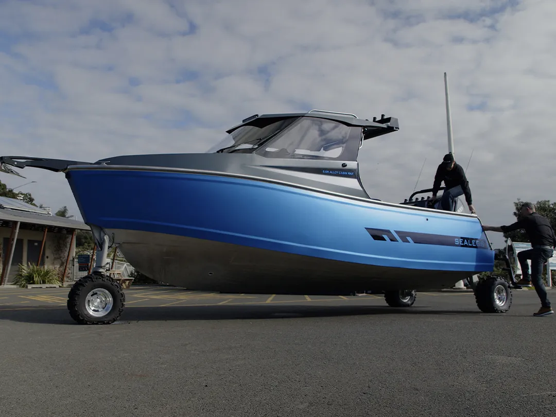 Sealegs superyacht tender on wheels