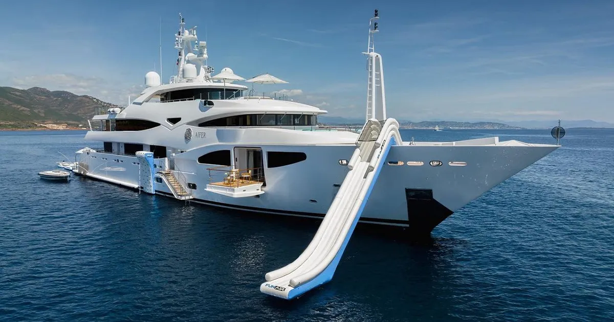 Charter Superyacht MY Aifer with FunAir Superyacht Inflatables from the FAQs section