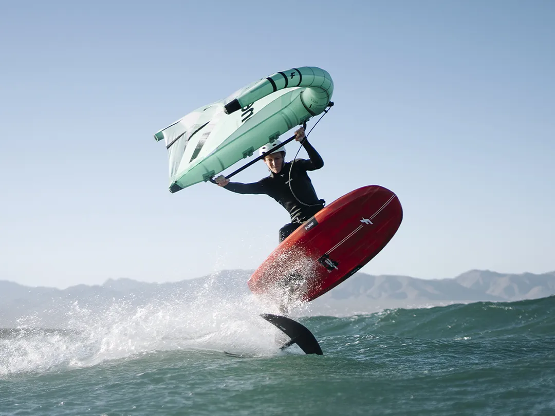 Superyacht crew on F-One kite board