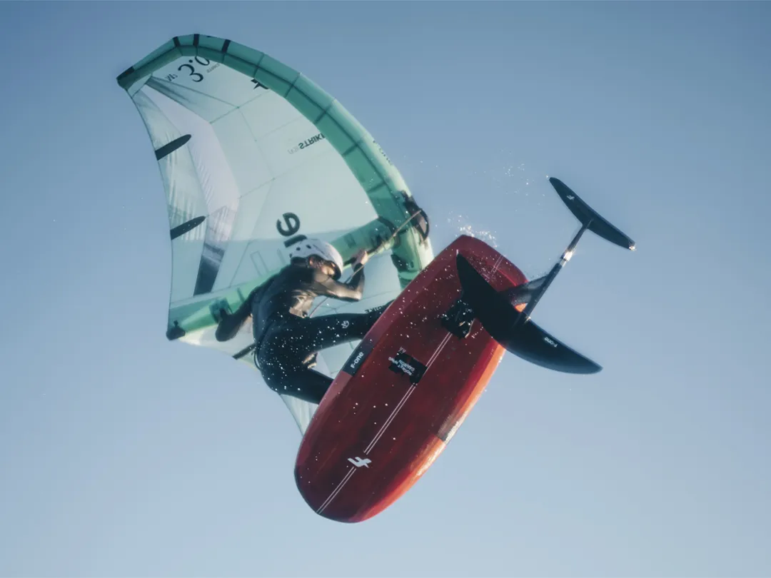 The F-One board and foil