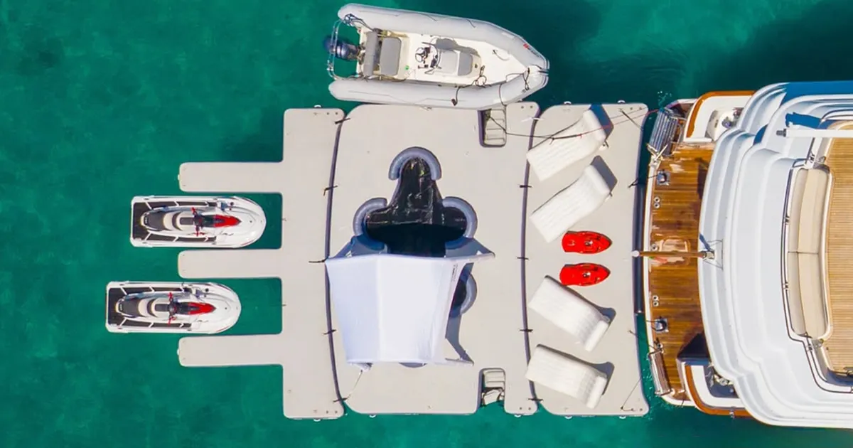 The FunAir FunFlex Modular Superyacht Inflatable System