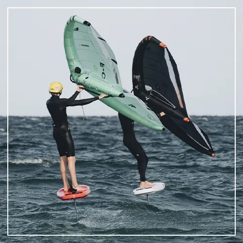 The beginner friendly F-One ASC board and wing