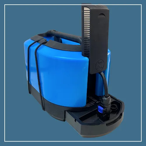 The quick swap battery of a BLU3 diving system