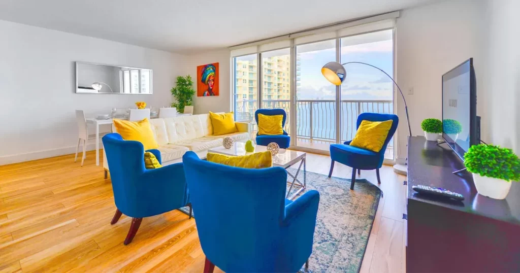 Ocean Front Views living area