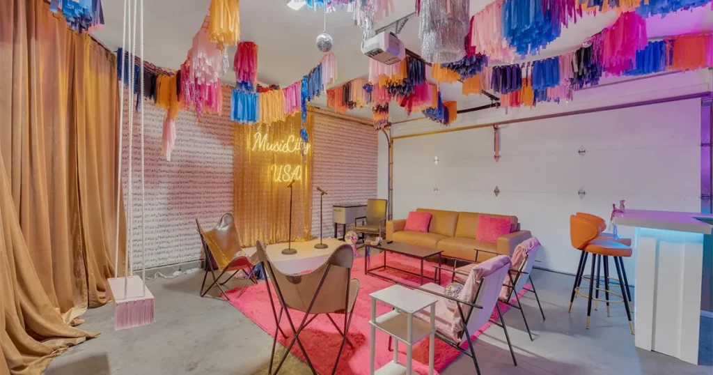 Pink Pony Club karaoke room