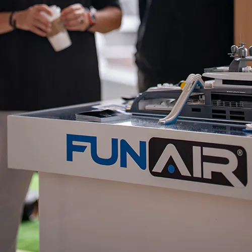 FunAir-and-Northrop-and-Johnson-at-FLIBS-2025-close-up-of-FunAir-display.webp