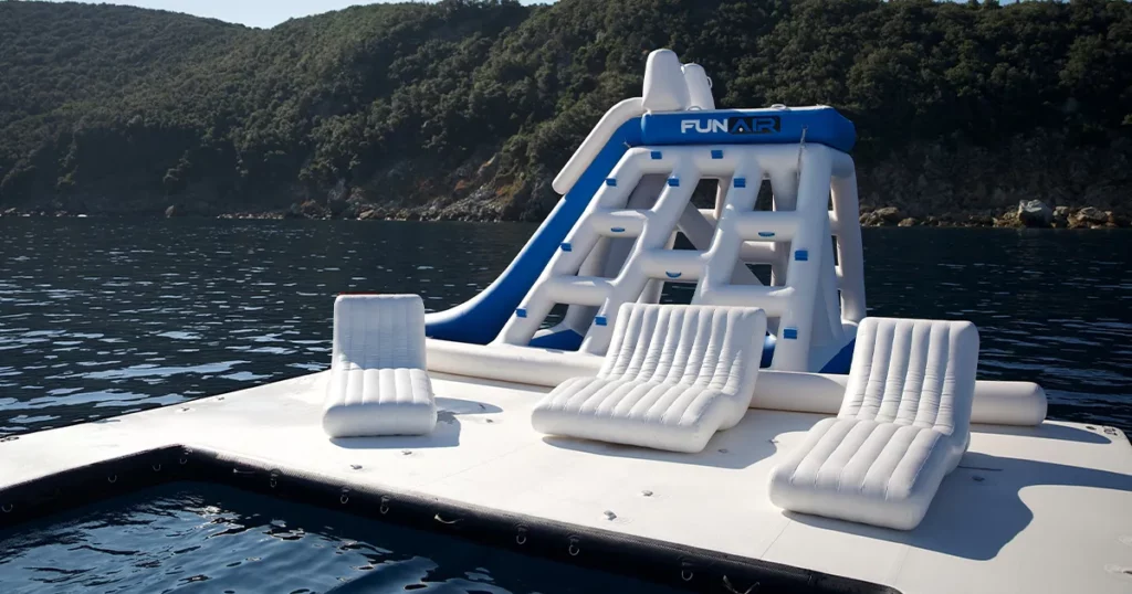 FunAir superyacht inflatables on charter superyacht Loon in the Mediterranean