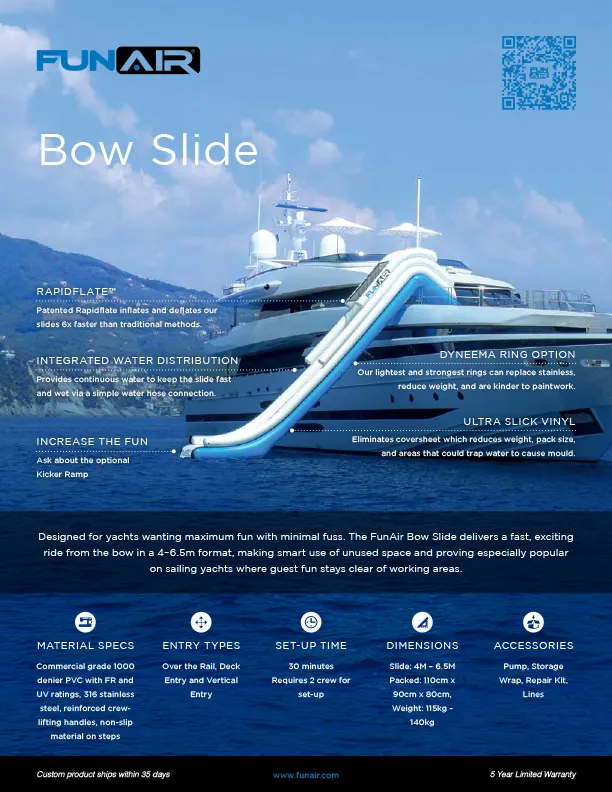 FunAir Bow Slide Spec Sheet