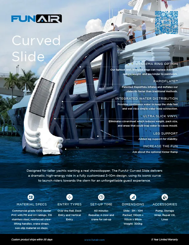FunAir Curved Slide Spec Sheet
