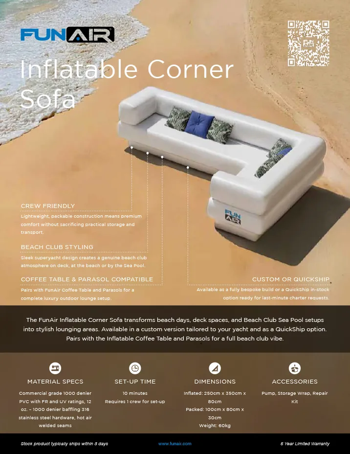 FunAir Inflatable Corner SoFunAir Spec Sheet