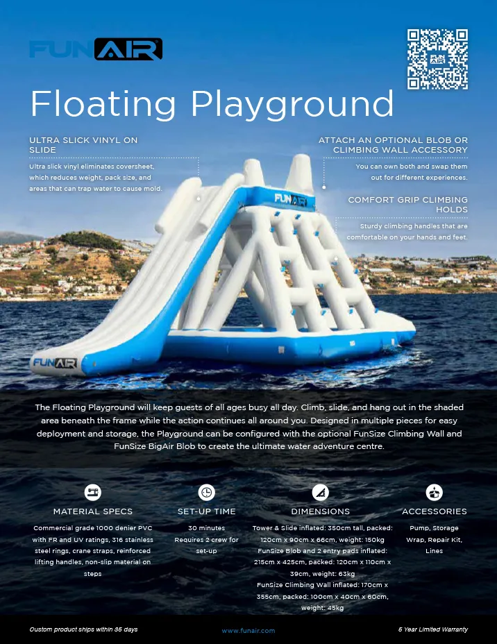 FunAir Floating Playground Spec Sheet