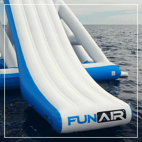 The-vinyl-surface-of-an-inflatable-floating-playground